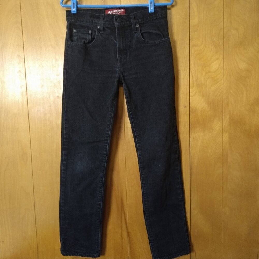 Arizona Jeans Co. Men's Skinny 29X 30 Black Denim Jeans Casual Classic Work